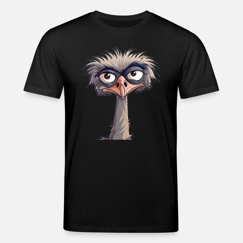 Grummelnder Strauß - Stanley/Stella Unisex Bio-T-Shirt CREATOR  - Schwarz