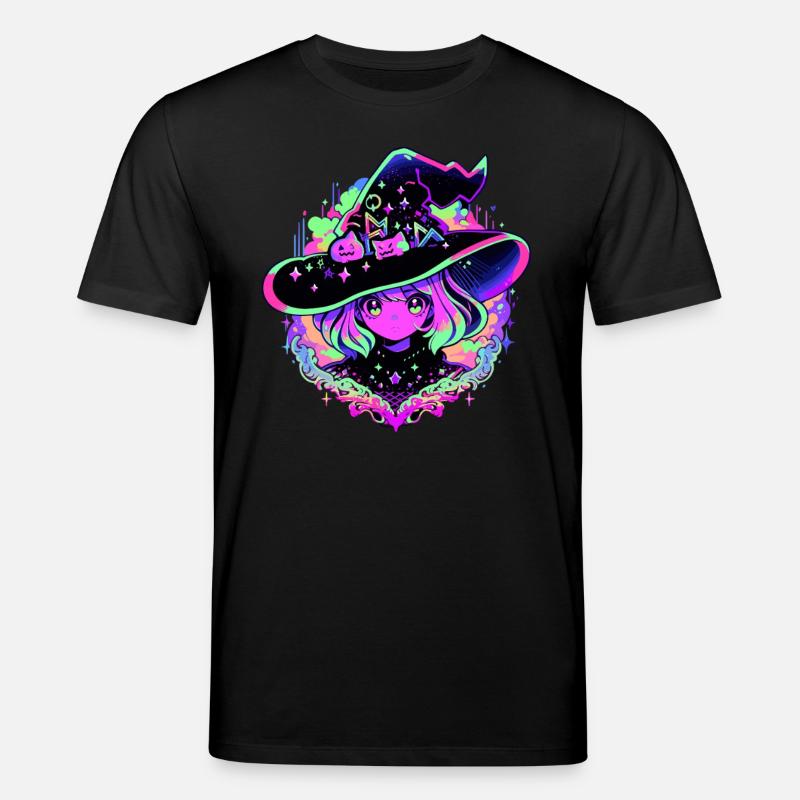 Fille sorcière néon - T-shirt bio CREATOR Stanley/Stella Unisexe - noir