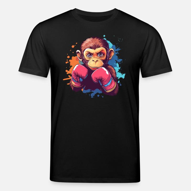 Singe de boxe - T-shirt bio CREATOR Stanley/Stella Unisexe - noir