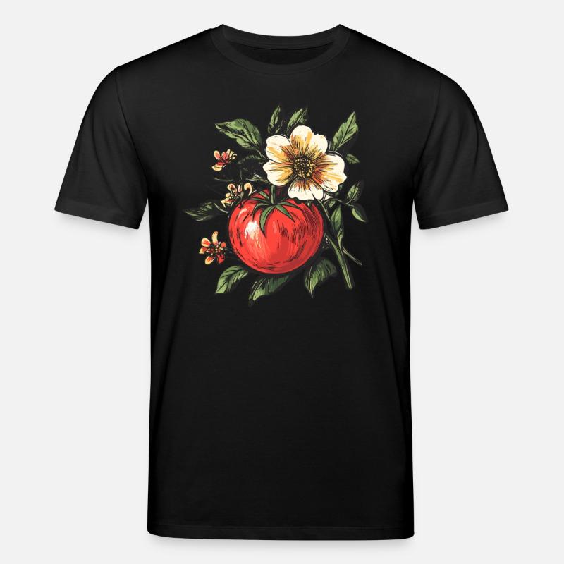 Tomate aux fleurs - T-shirt bio CREATOR Stanley/Stella Unisexe - noir