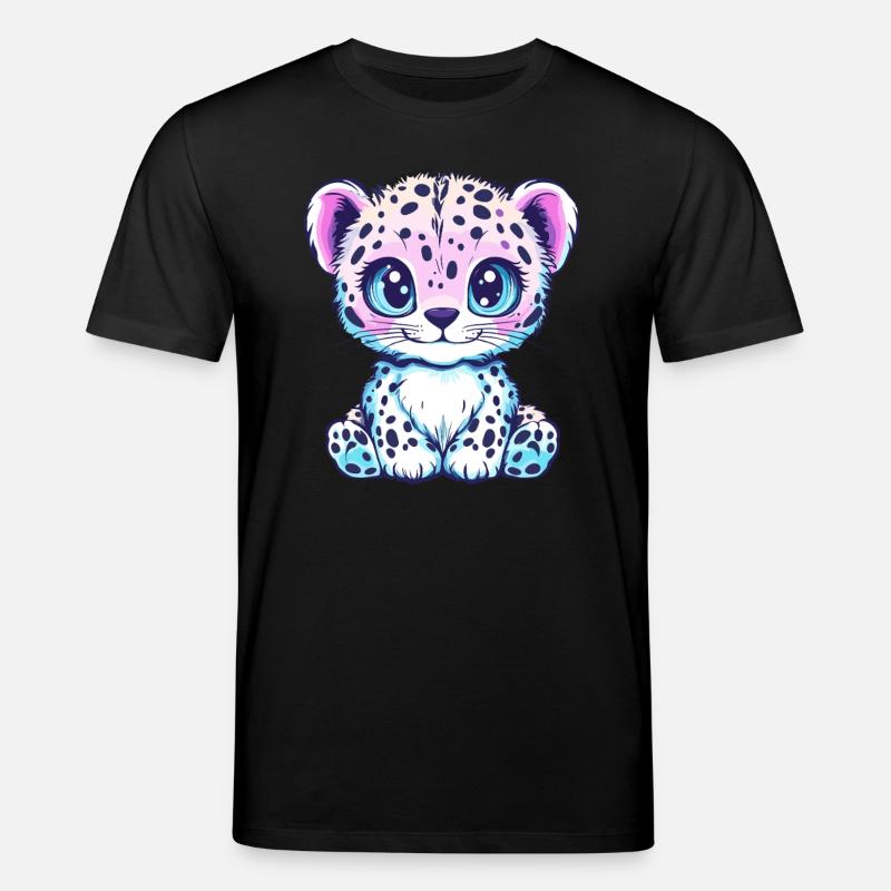 Pastell Leopard mit Charme - Stanley/Stella Unisex Bio-T-Shirt CREATOR  - Schwarz