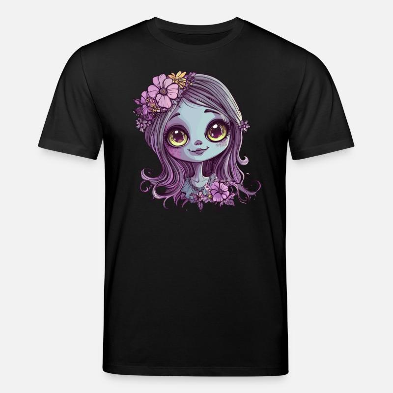 Blumenkind mit Glanzblick - Stanley/Stella Unisex Bio-T-Shirt CREATOR  - Schwarz