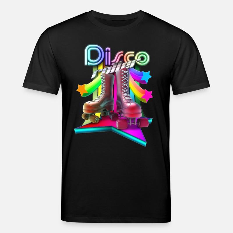 Disco Roller 3D - Stanley/Stella CREATOR Unisex Organic T-Shirt - black