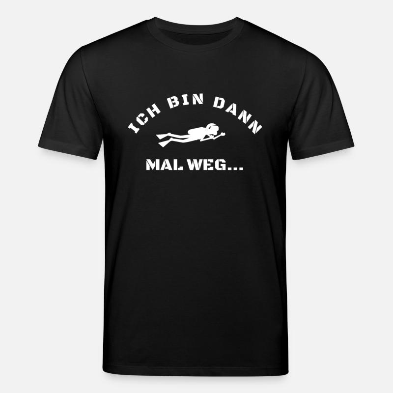 Tauchen-bin dann mal weg - Stanley/Stella Unisex Bio-T-Shirt CREATOR  - Schwarz