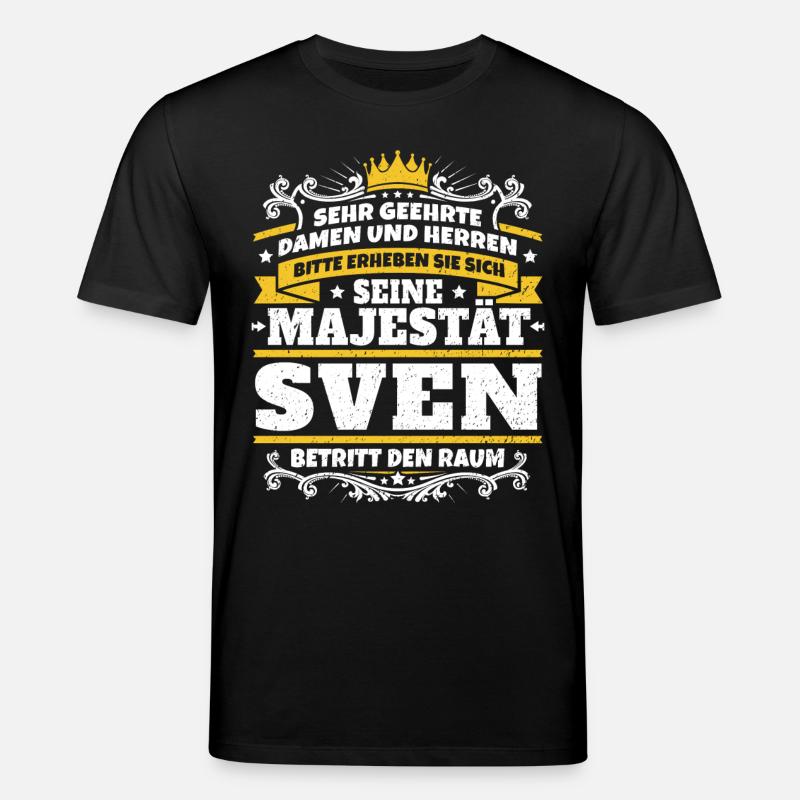 Sa Majesté Sven - T-shirt bio CREATOR Stanley/Stella Unisexe - noir