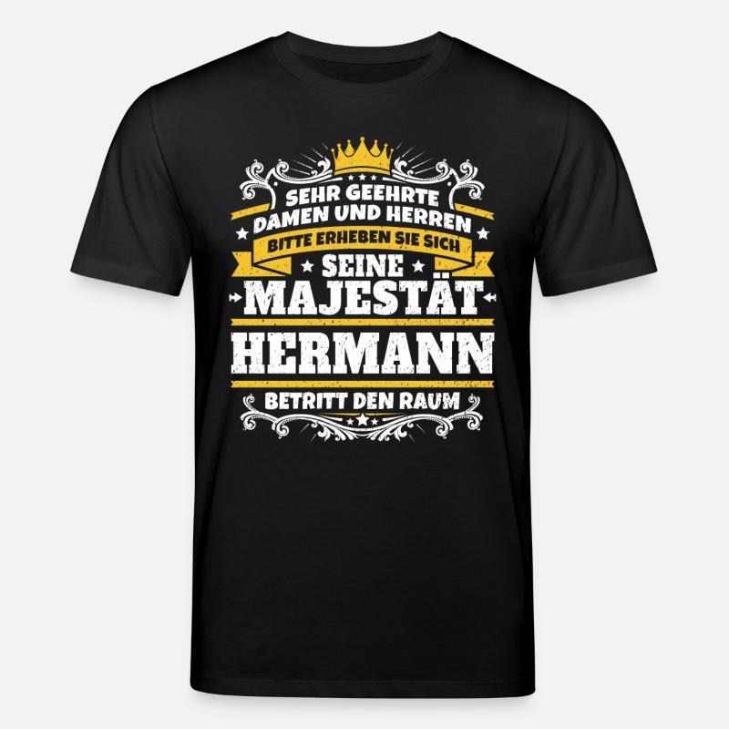 Sa Majesté Hermann - T-shirt bio CREATOR Stanley/Stella Unisexe - noir
