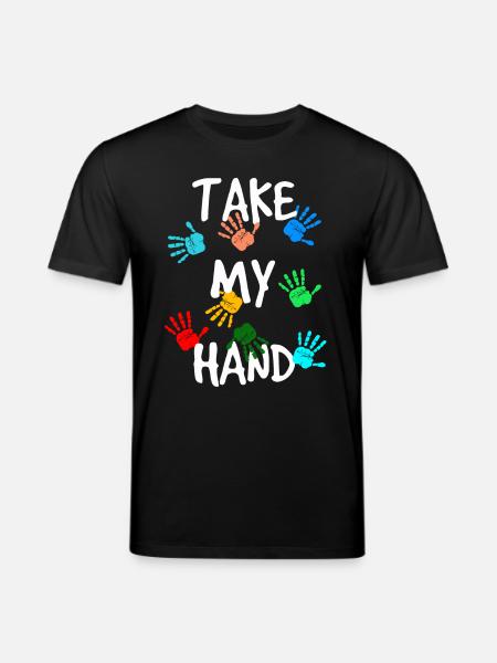 Take my hand - Stanley/Stella CREATOR Unisex Organic T-Shirt - black