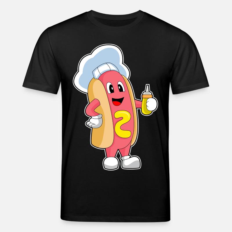 Moutarde Hot Dog Cook - T-shirt bio CREATOR Stanley/Stella Unisexe - noir