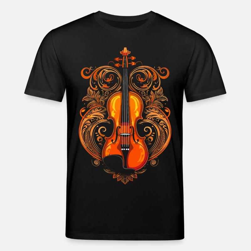 Violine Comic Art - Stanley/Stella Unisex Bio-T-Shirt CREATOR  - Schwarz