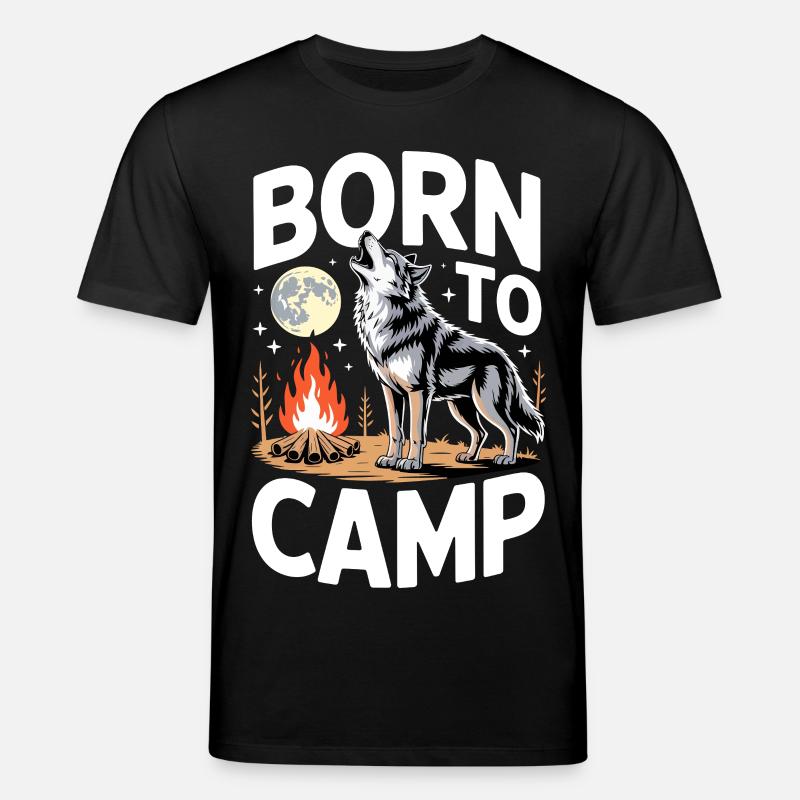 Geboren im Camp - Stanley/Stella Unisex Bio-T-Shirt CREATOR  - Schwarz