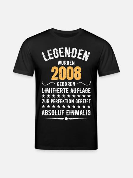Limited Edition 2007 18th Birthday Gift - Stanley/Stella CREATOR Unisex Organic T-Shirt - black