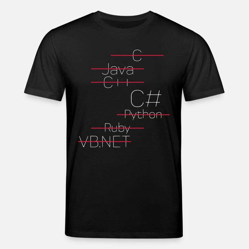 C # - C-Sharp / C Sharp - T-shirt bio CREATOR Stanley/Stella Unisexe - noir
