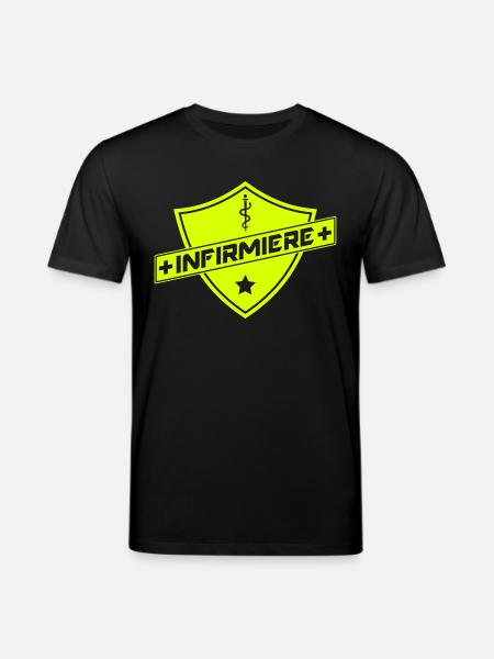 blason infirmiere - T-shirt bio CREATOR Stanley/Stella Unisexe - noir