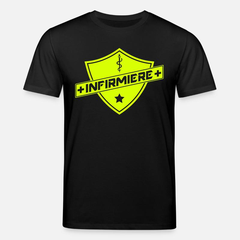 blason infirmiere - Stanley/Stella Unisex Bio-T-Shirt CREATOR  - Schwarz