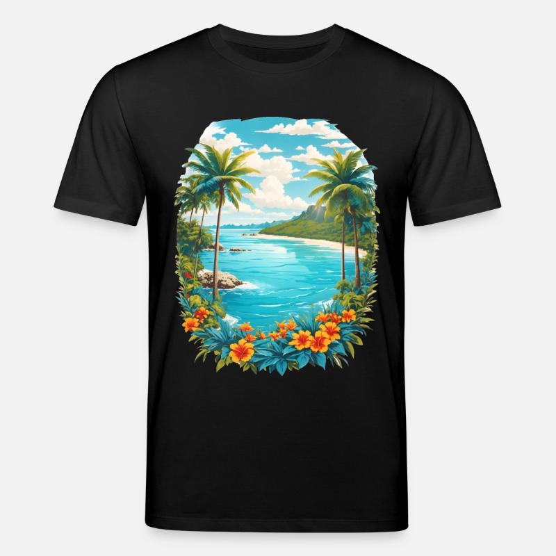 Île des Caraïbes - T-shirt bio CREATOR Stanley/Stella Unisexe - noir