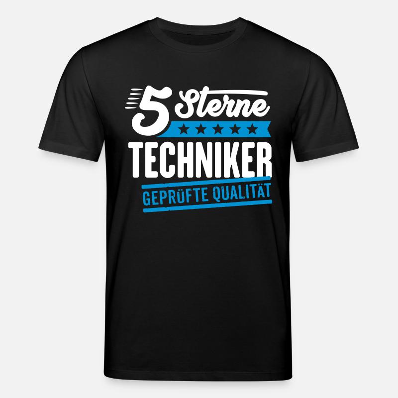 5Sterne Techniker - Stanley/Stella Unisex Bio-T-Shirt CREATOR  - Schwarz