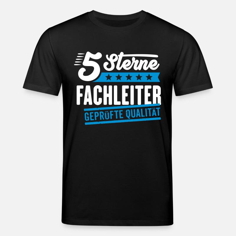 5Sterne Fachleiter - Stanley/Stella Unisex Bio-T-Shirt CREATOR  - Schwarz