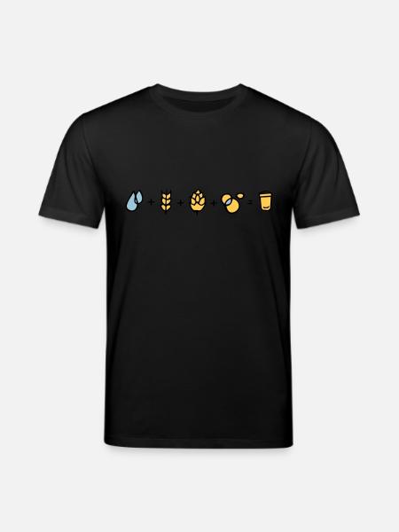 Bier Formel - Stanley/Stella Unisex Bio-T-Shirt CREATOR - Schwarz