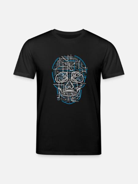 Electric Electronic Skull Skull - Stanley/Stella CREATOR Unisex Organic T-Shirt - black