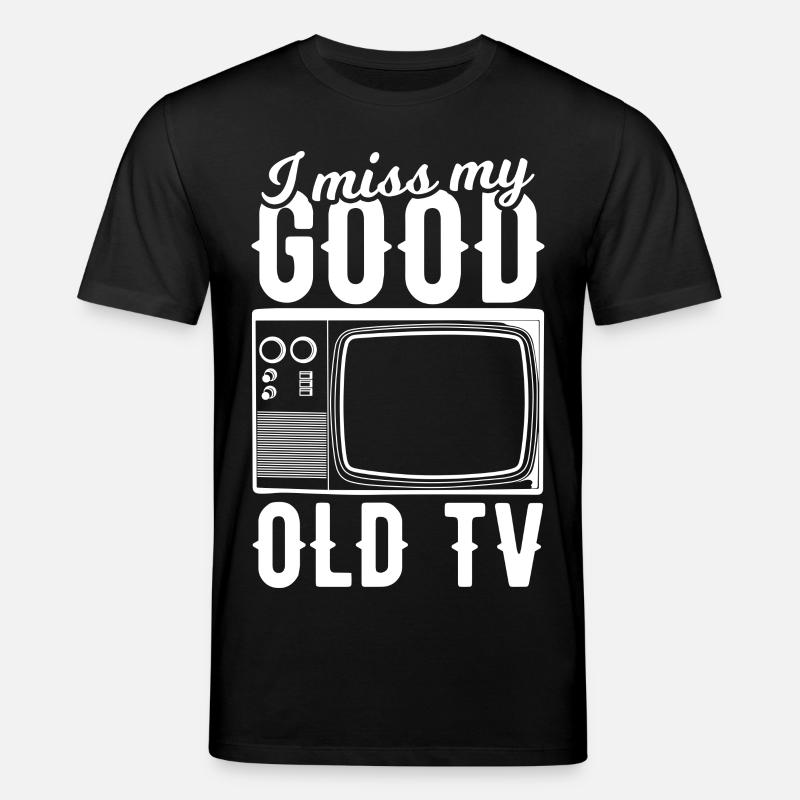 Mon vieux téléviseur me manque - T-shirt bio CREATOR Stanley/Stella Unisexe - noir