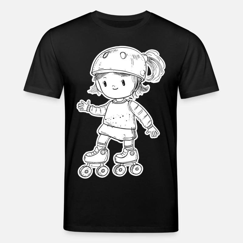 Rollschuhfahrerin - Stanley/Stella Unisex Bio-T-Shirt CREATOR  - Schwarz