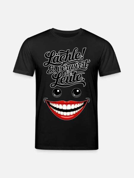 Always smiling - Stanley/Stella CREATOR Unisex Organic T-Shirt - black