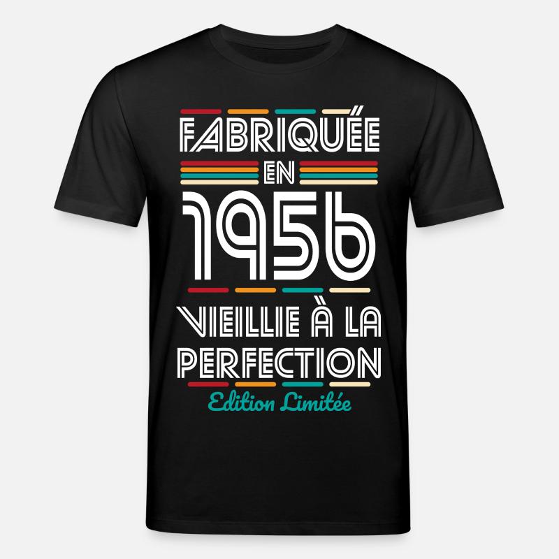 1956 – Hergestellt – Perfekt gereift - Stanley/Stella Unisex Bio-T-Shirt CREATOR  - Schwarz