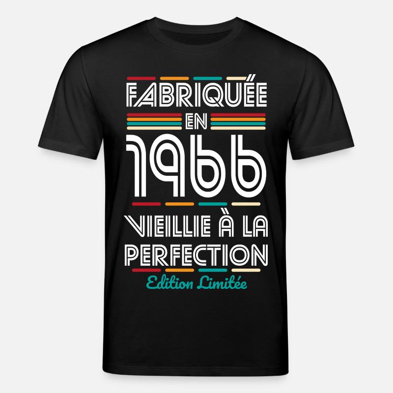 1966 – Hergestellt – Perfekt gereift - Stanley/Stella Unisex Bio-T-Shirt CREATOR  - Schwarz
