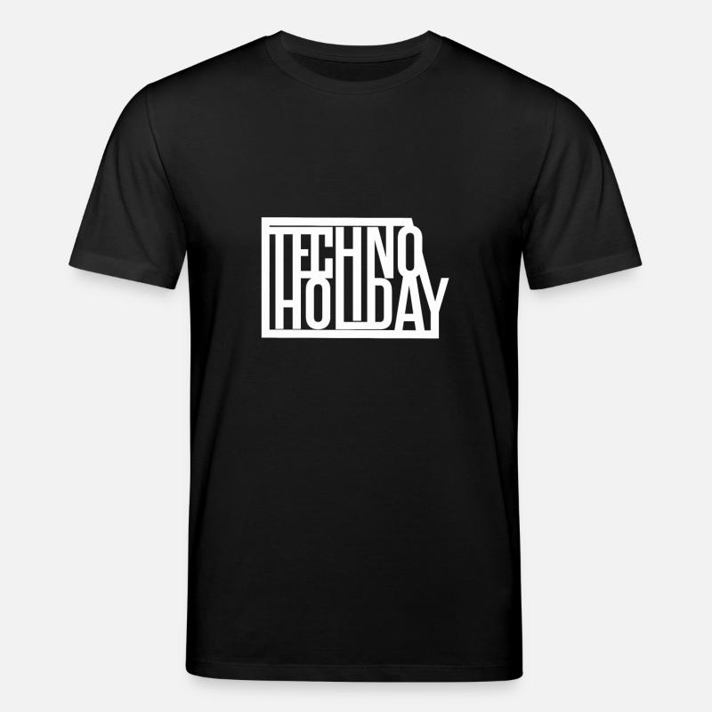 Techno Urlaub - Stanley/Stella Unisex Bio-T-Shirt CREATOR  - Schwarz