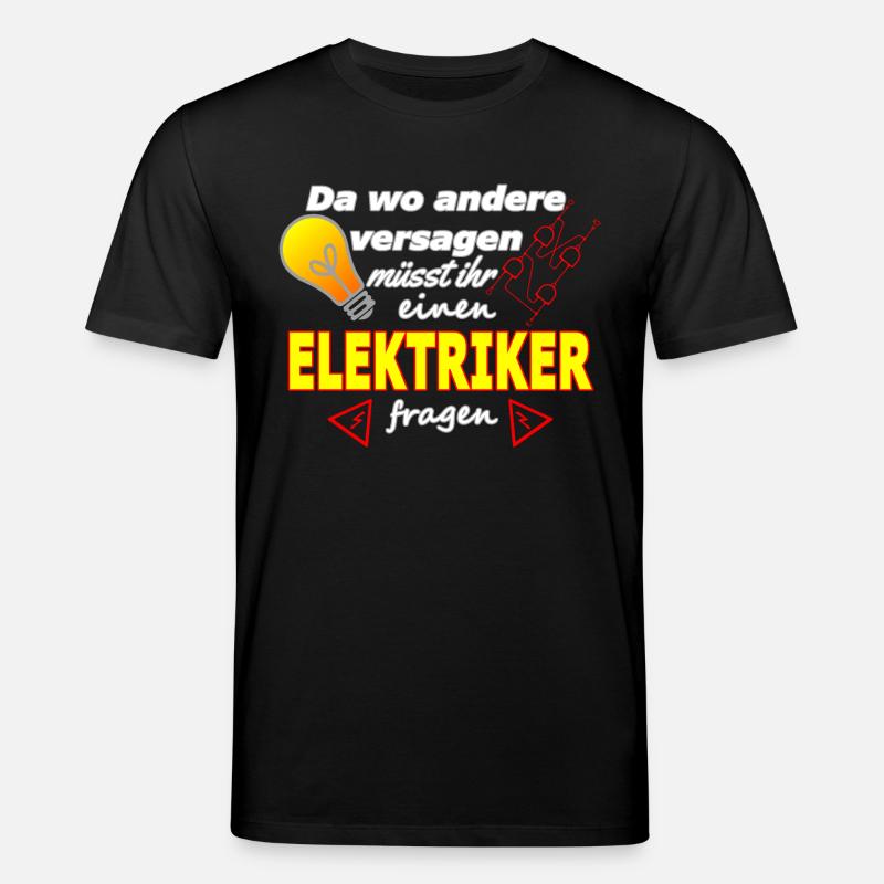 ELEKTRIKER - Stanley/Stella Unisex Bio-T-Shirt CREATOR  - Schwarz