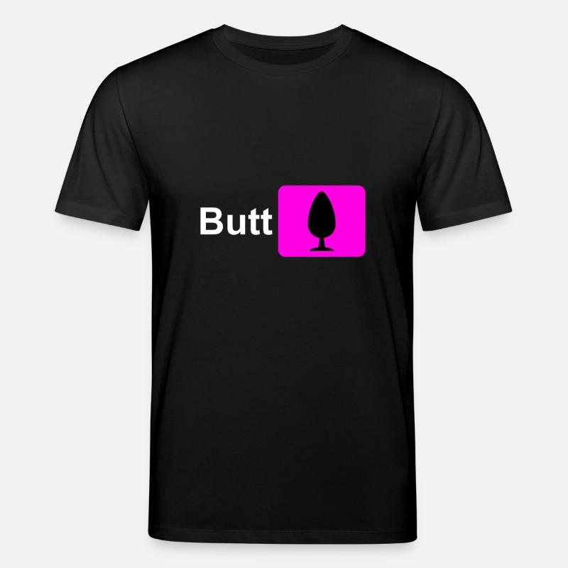Butt Plug Icon Pink - Stanley/Stella CREATOR Unisex Organic T-Shirt - black