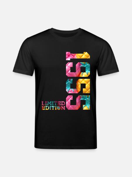 71ST BIRTHDAY LIMITED EDITION 1955 - Stanley/Stella CREATOR Unisex Organic T-Shirt - black