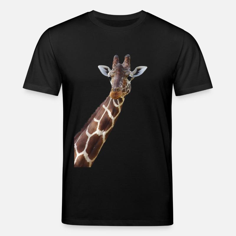 giraffe, Portrait - Stanley/Stella Unisex Bio-T-Shirt CREATOR  - Schwarz