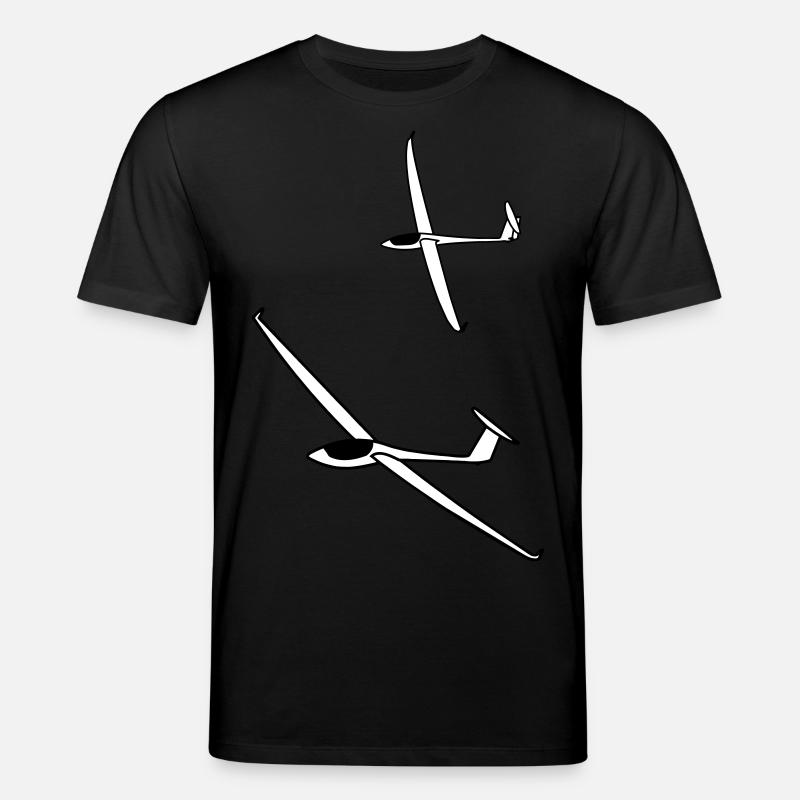 gliding glider pilot - Stanley/Stella CREATOR Unisex Organic T-Shirt - black