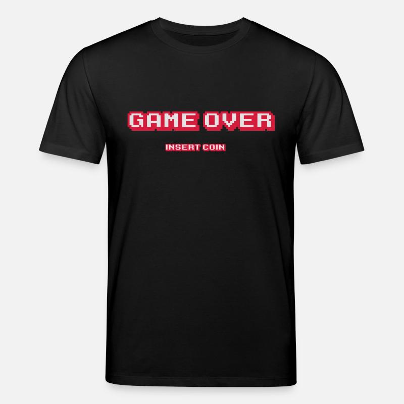 Game Over insert coin - Stanley/Stella Unisex Bio-T-Shirt CREATOR  - Schwarz