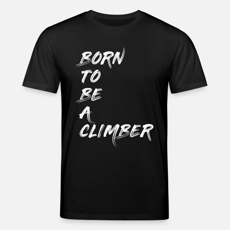 CLIMBER KLETTERER BOULDERER BERGSTEIGER GESCHENK - Stanley/Stella Unisex Bio-T-Shirt CREATOR  - Schwarz