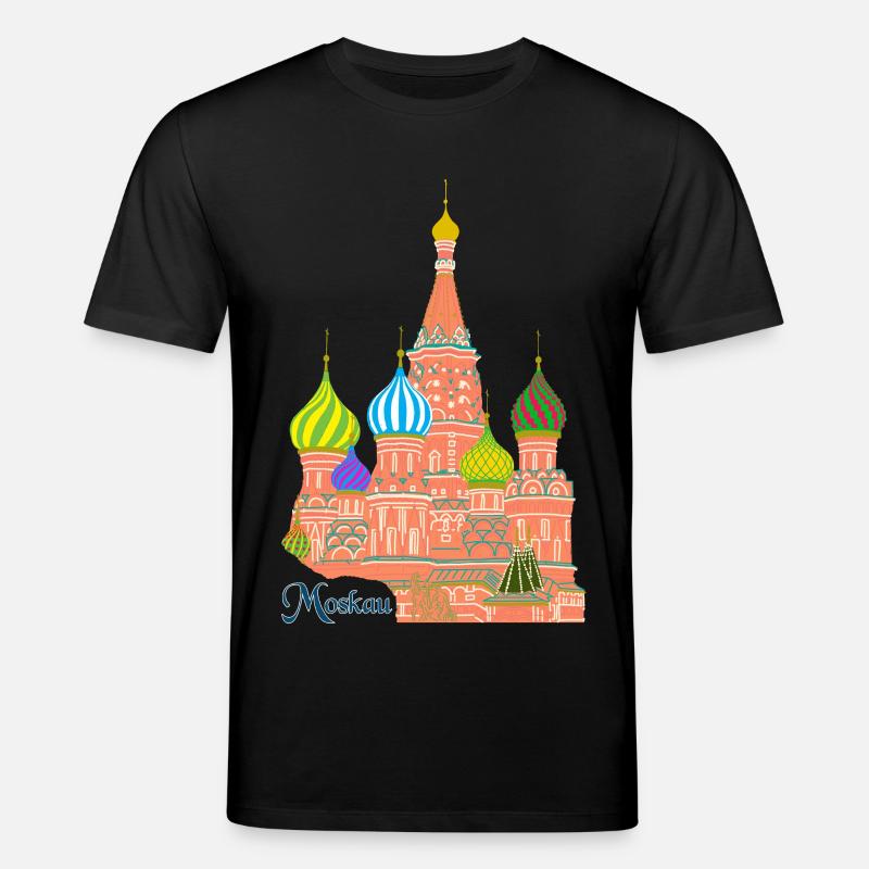 Moskau Basilius Kathedrale - Stanley/Stella Unisex Bio-T-Shirt CREATOR  - Schwarz