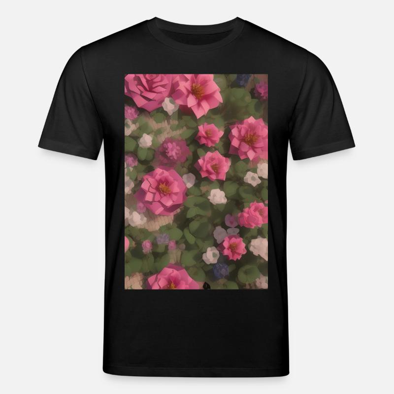 Blumen Kunst - Stanley/Stella Unisex Bio-T-Shirt CREATOR  - Schwarz