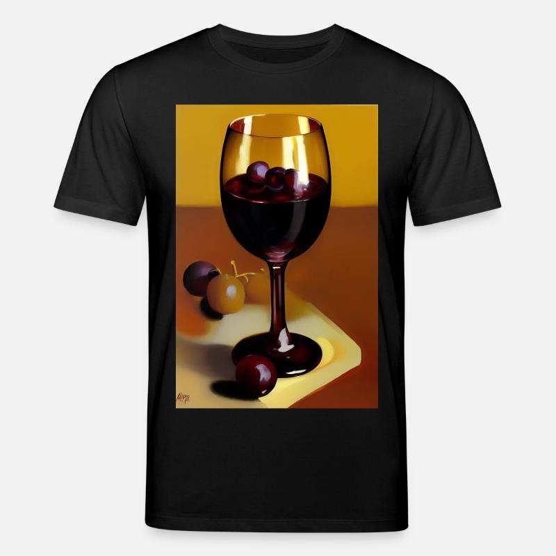 Wein Trinker - Stanley/Stella Unisex Bio-T-Shirt CREATOR  - Schwarz