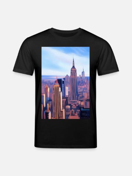 New York City Skyline - Stanley/Stella CREATOR Unisex Organic T-Shirt - black