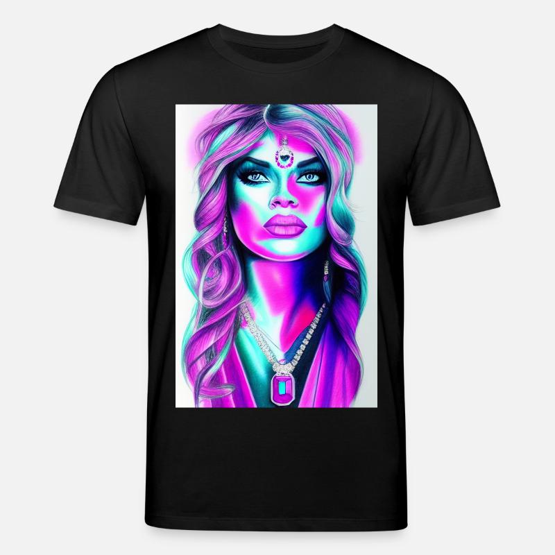 Frau mit Schmuck - Stanley/Stella Unisex Bio-T-Shirt CREATOR - Schwarz