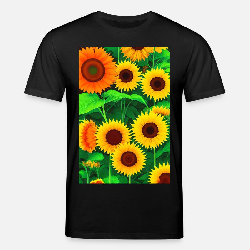 Sonnenblumen - Stanley/Stella Unisex Bio-T-Shirt CREATOR  - Schwarz