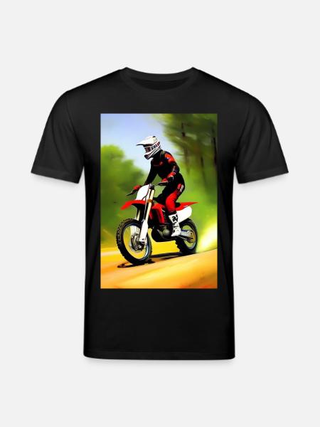 Motocross Riding - Stanley/Stella CREATOR Unisex Organic T-Shirt - black