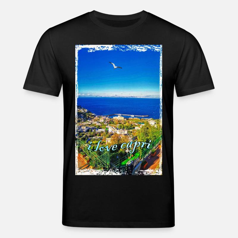 Ich liebe Capri - Stanley/Stella Unisex Bio-T-Shirt CREATOR  - Schwarz
