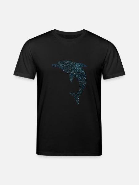 Schöner Delphin Beautiful Dolphin - Stanley/Stella CREATOR Unisex Organic T-Shirt - black
