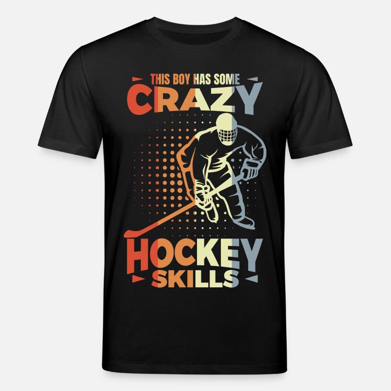 Kleiner Eishockeyspieler - Stanley/Stella Unisex Bio-T-Shirt CREATOR  - Schwarz