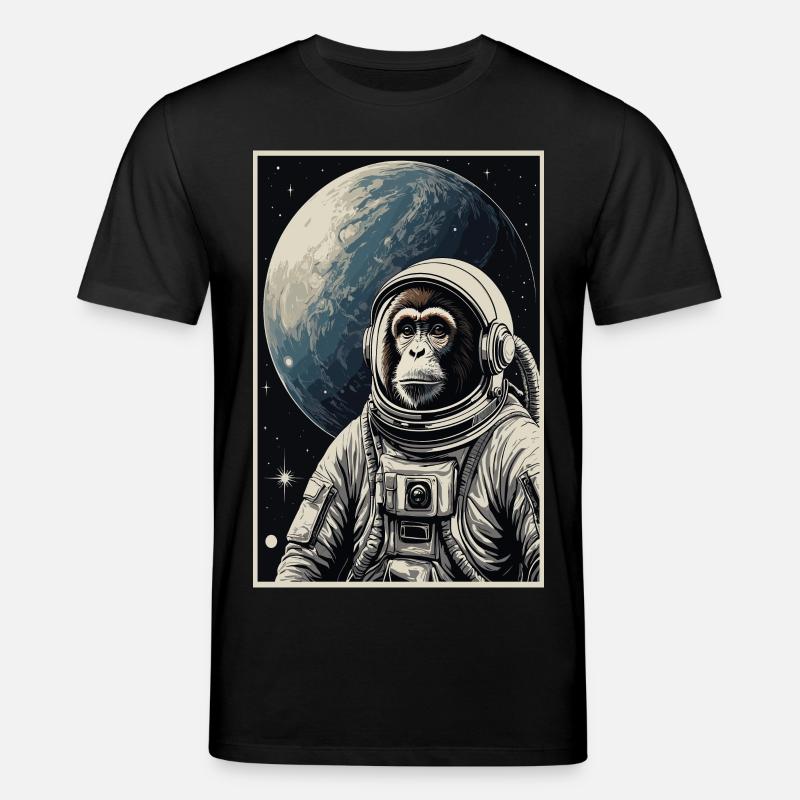 Singe astronaute - T-shirt bio CREATOR Stanley/Stella Unisexe - noir