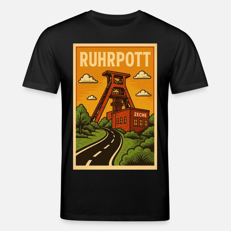 Ruhrpott - Stanley/Stella Unisex Bio-T-Shirt CREATOR  - Schwarz