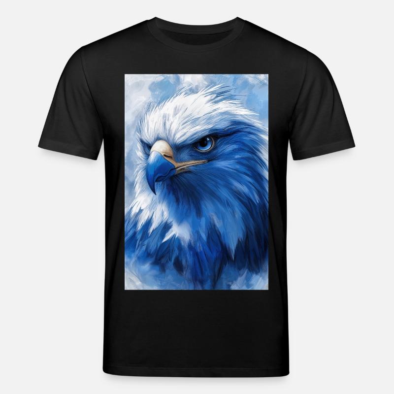 Illustration eines Adlers - Stanley/Stella Unisex Bio-T-Shirt CREATOR - Schwarz