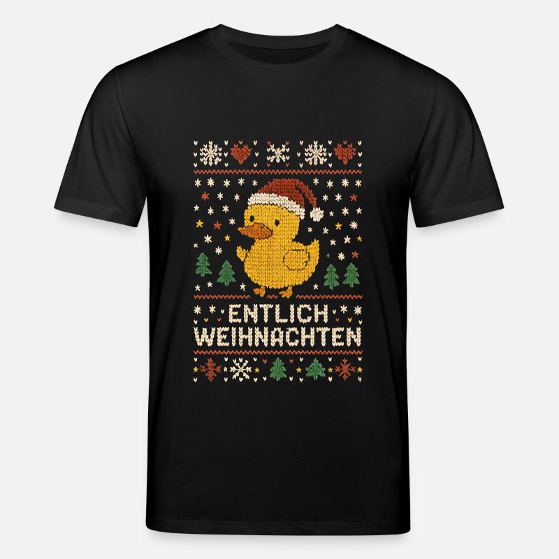 entlich weihnachten - Stanley/Stella Unisex Bio-T-Shirt CREATOR - Schwarz